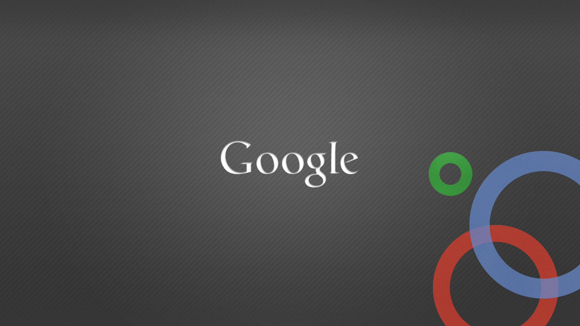 google 桌布 壁紙 — Google 標誌，在深灰色紋理背景上帶有彩色圓圈。