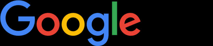 Google Logo 桌布 壁紙 — Google 標誌以其標誌性的多色字母呈現，背景為純黑色。