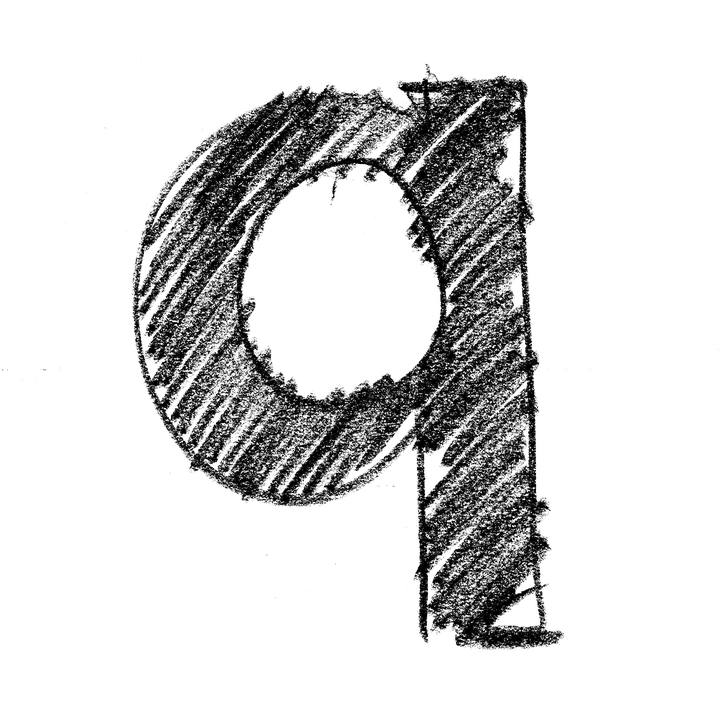 Grunge 風格字母 Q 壁紙