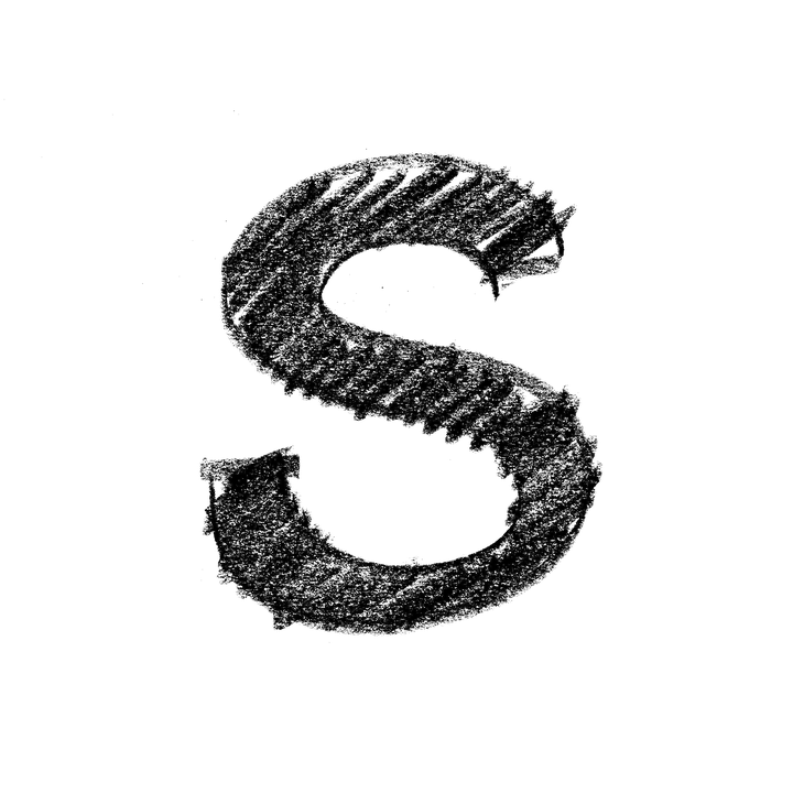 Grunge風格字母S 壁紙