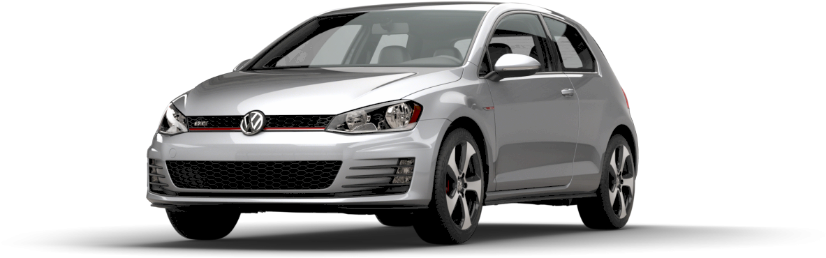 福斯 GTI 銀色側面視角 壁紙