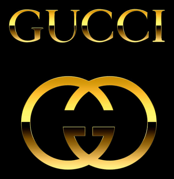 Gucci 金色標誌設計 壁紙