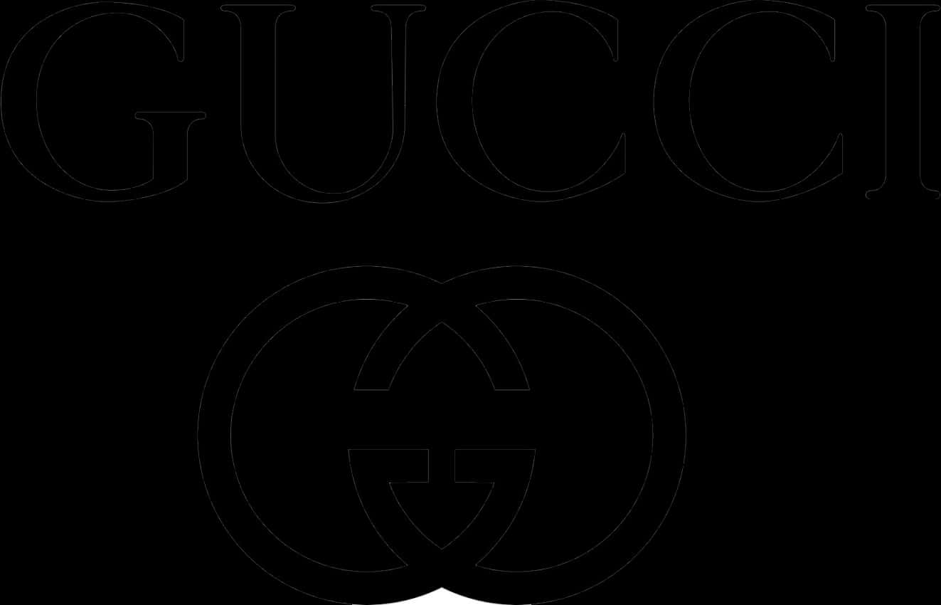 Gucci 標誌黑色背景 壁紙