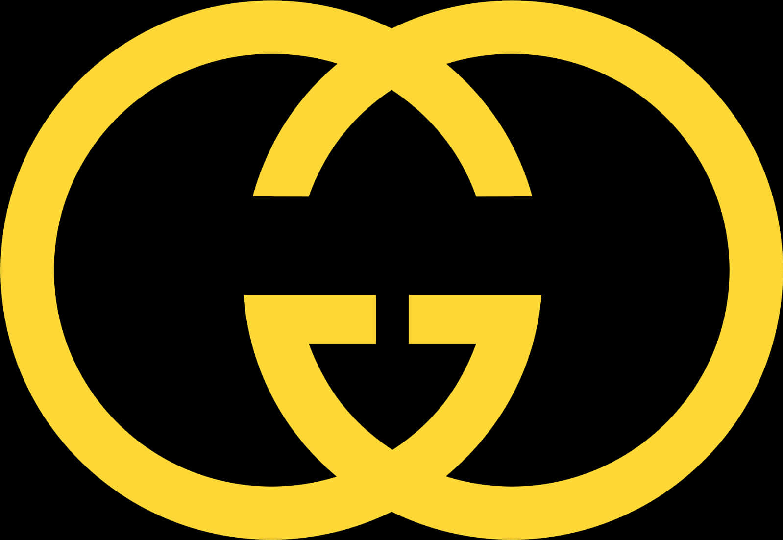 Gucci 標誌 黃與黑 壁紙