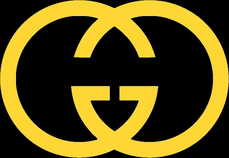 Gucci Logo 黃黑背景 壁紙