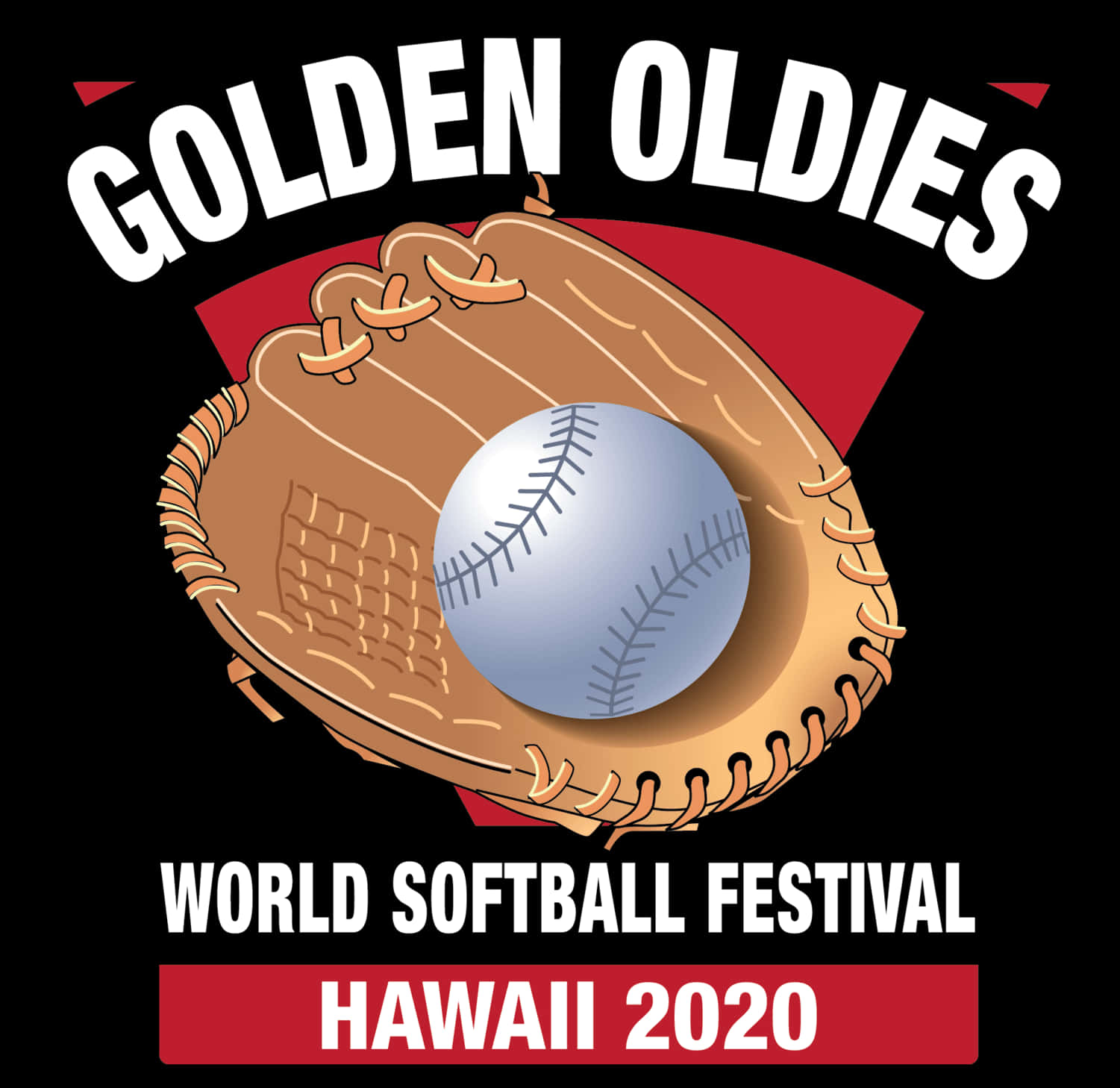 黃金年代世界壘球節 Hawaii2020 標誌 壁紙
