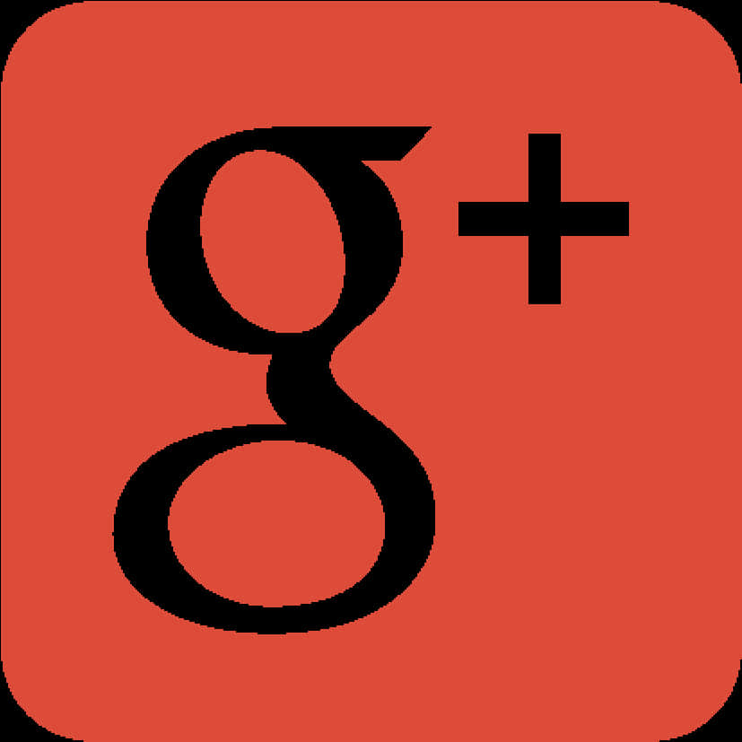 Google Plus 社交媒體標誌圖示，黑色，紅色背景 — Google 壁紙