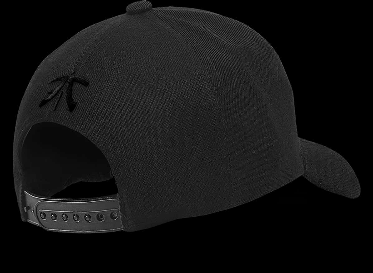 黑色 snapback 帽，配有可調節帶子和刺繡標誌 — MLB 壁紙