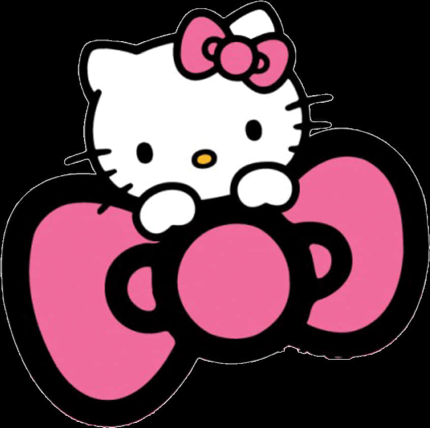 Hello Kitty 粉色蝴蝶結 壁紙
