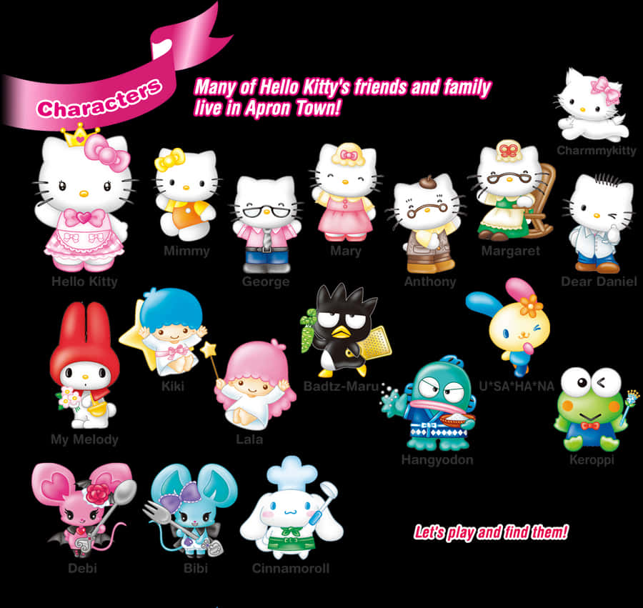 Hello Kitty與朋友們的圍裙小鎮 壁紙