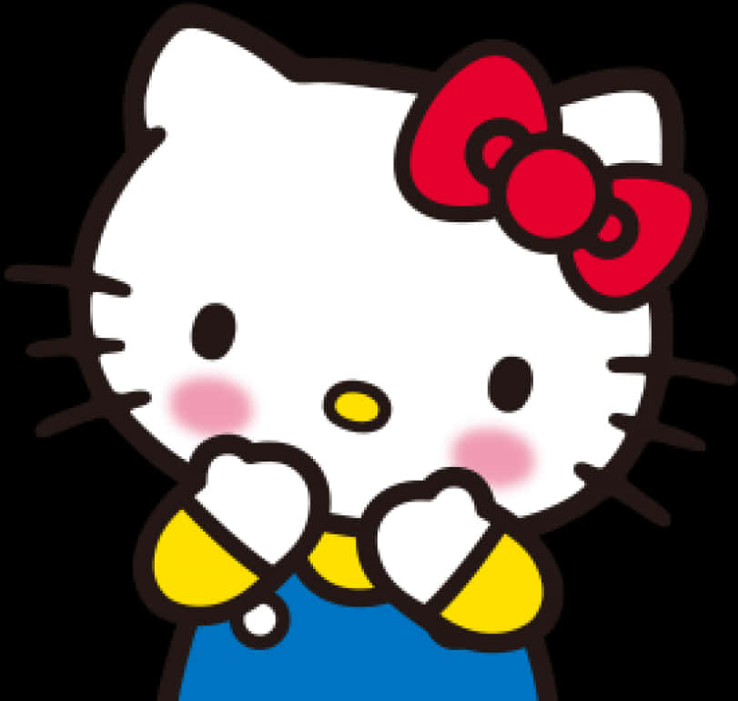 Hello Kitty經典姿勢 壁紙