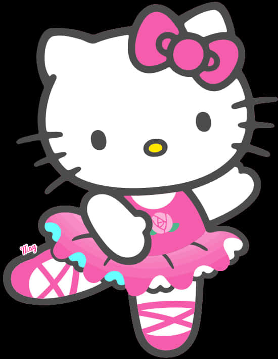 Hello Kitty芭蕾舞姿 壁紙
