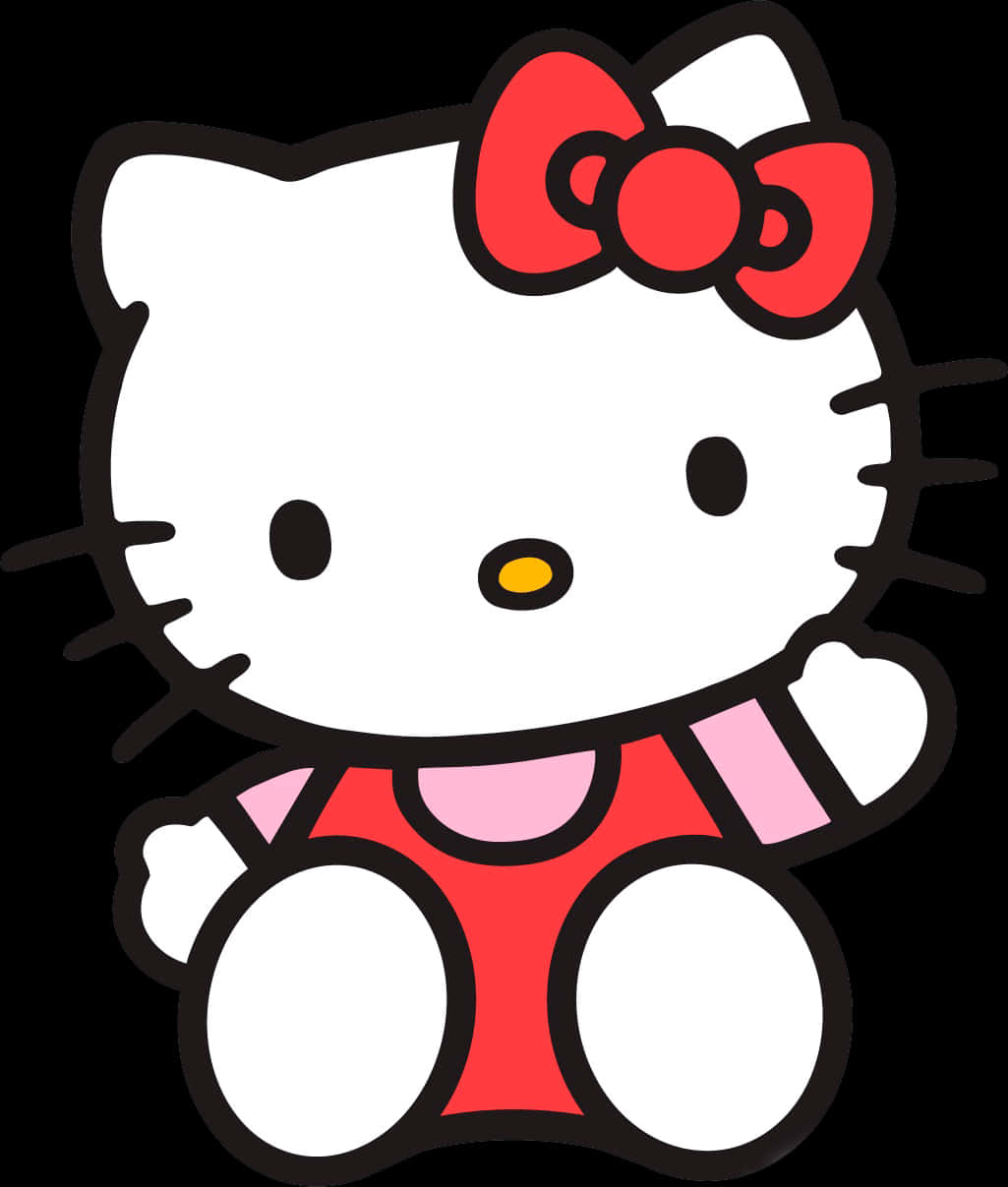 Hello Kitty經典姿勢 壁紙