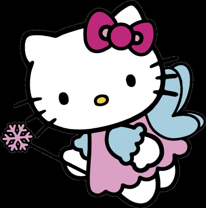 Hello Kitty 雪天使剪貼圖，透明PNG格式，可下載