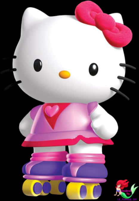 Hello Kitty 滑冰 — Hello Kitty 壁紙