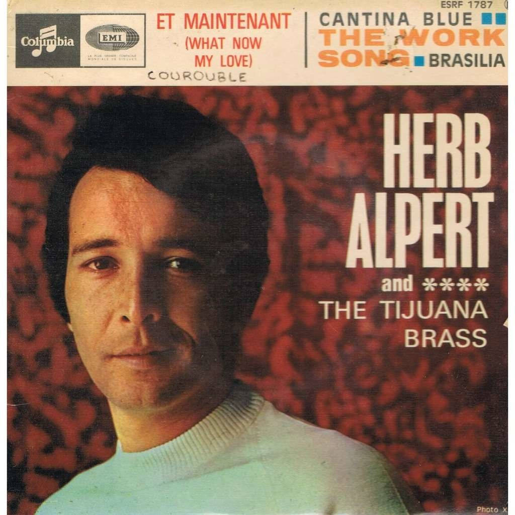 album 桌布 壁紙 — Herb Alpert 的特寫肖像，穿著淺色毛衣，背景是有紋理的紅色，上面有專輯標題文字疊加。