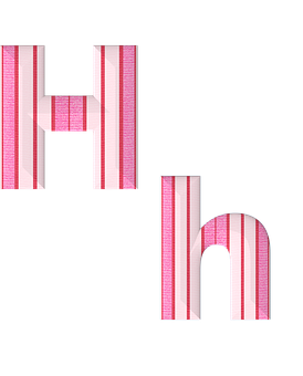 條紋字母H與h 壁紙