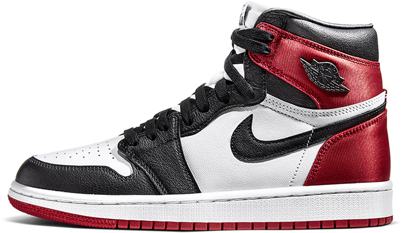 黑色、白色和紅色高筒運動鞋，帶 swoosh 標誌 — Air Jordan 壁紙