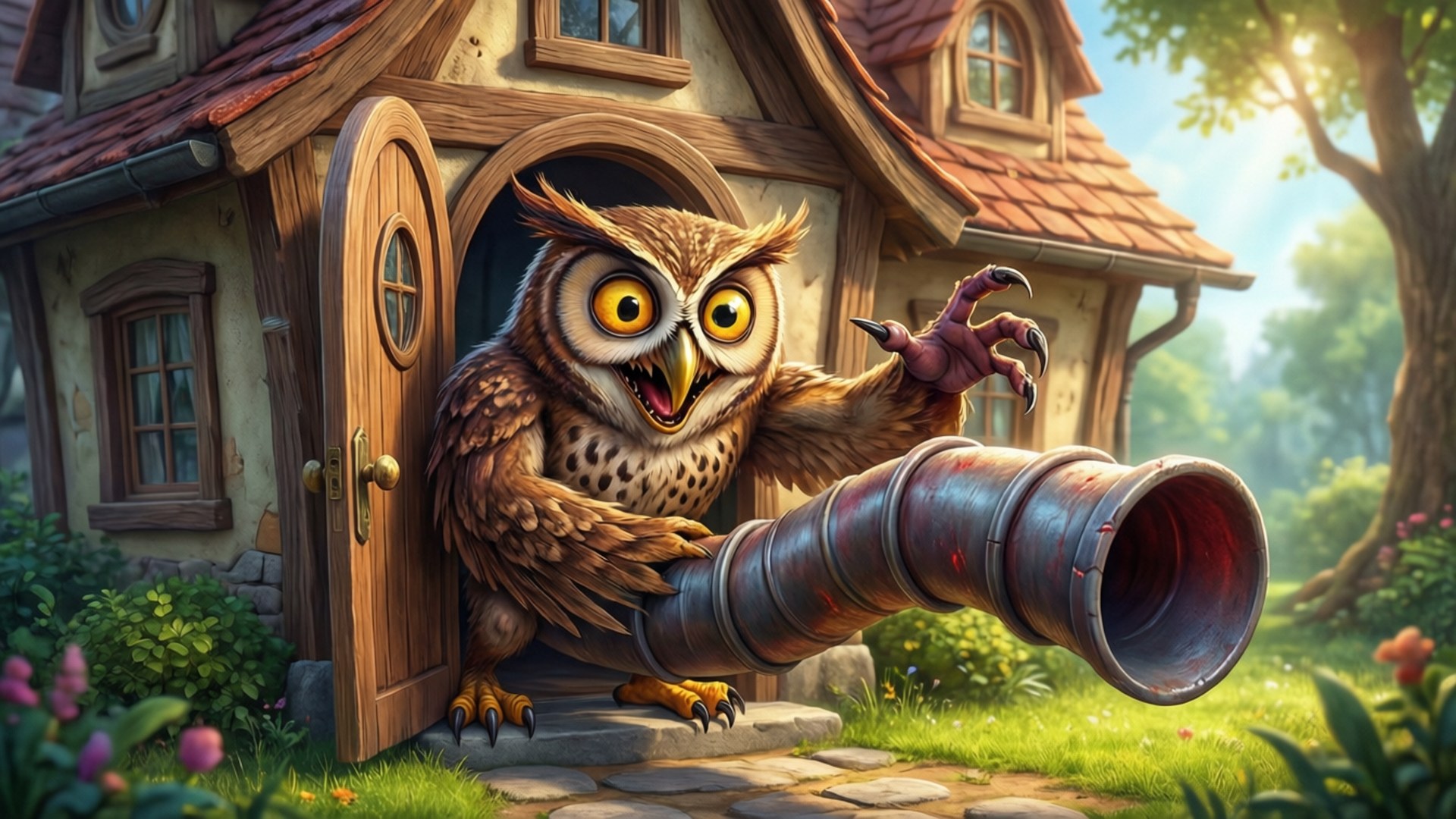 Hooty打招呼 壁紙