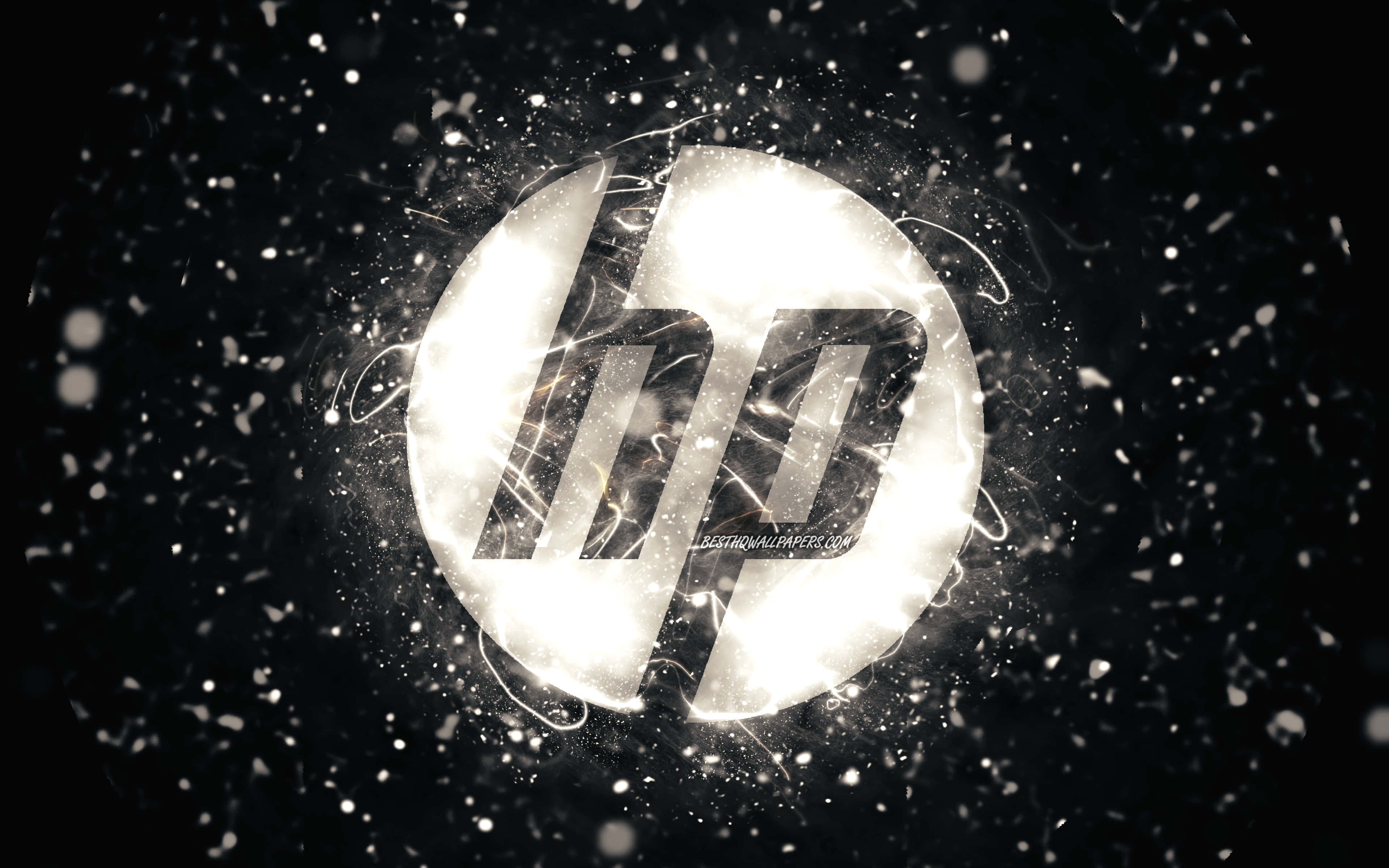 雪地中的 HP 標誌 壁紙