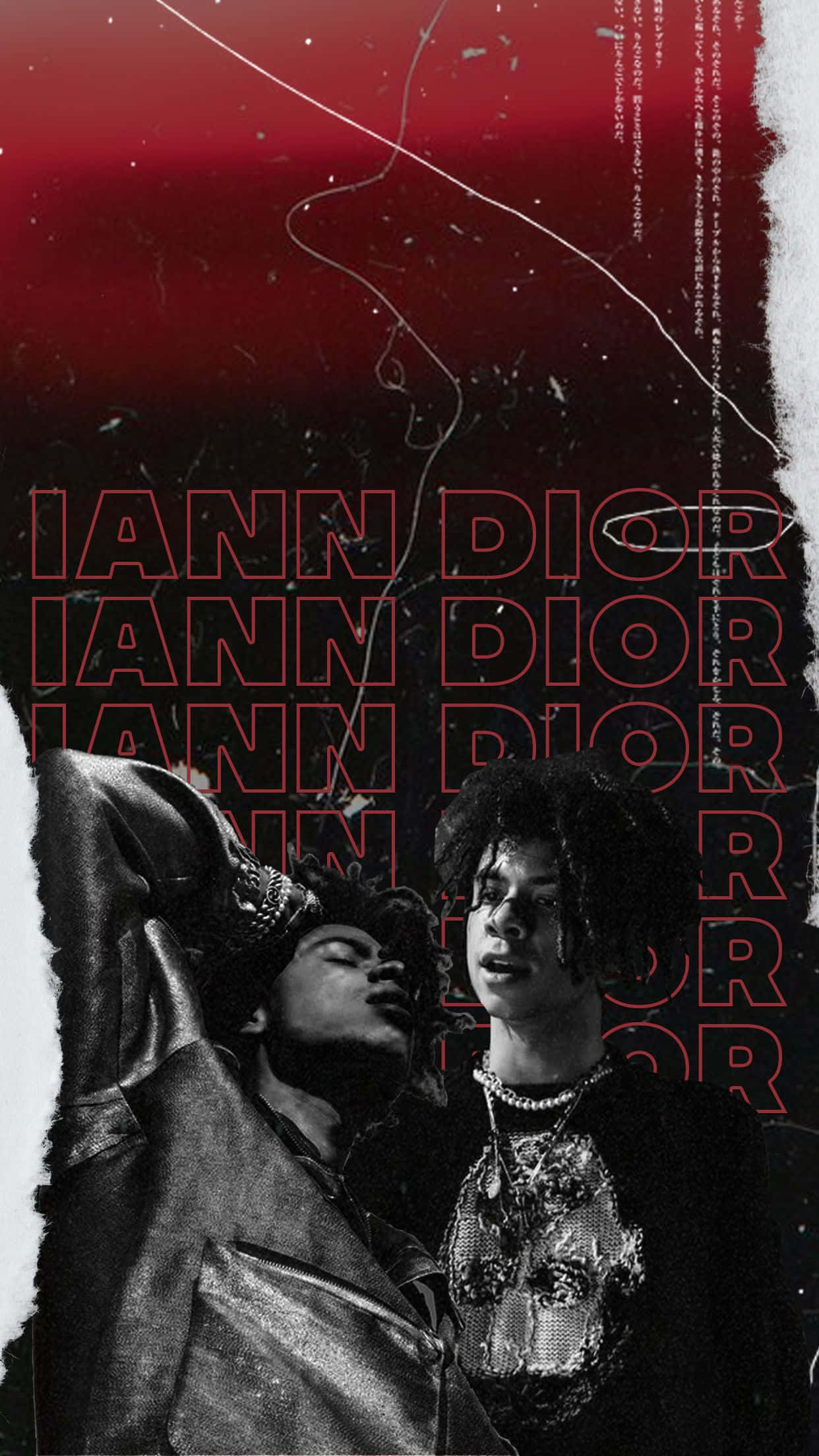 Iann Dior 冷靜紅色手機 壁紙