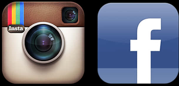 Instagram 和 Facebook 標誌 壁紙