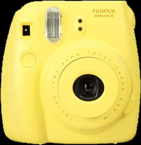 黃色富士Instax Mini8拍立得相機 壁紙