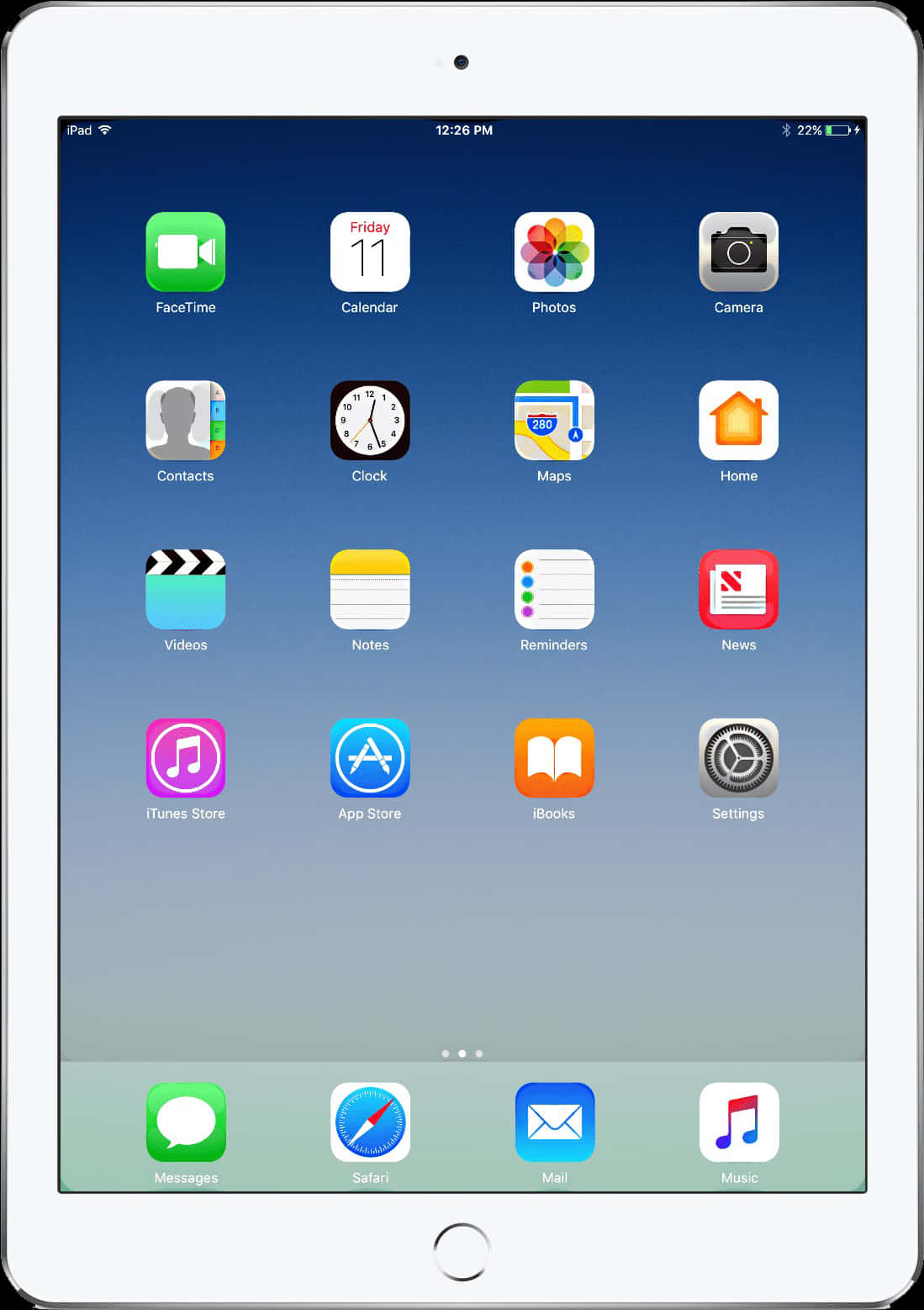 iPad 主畫面顯示 壁紙