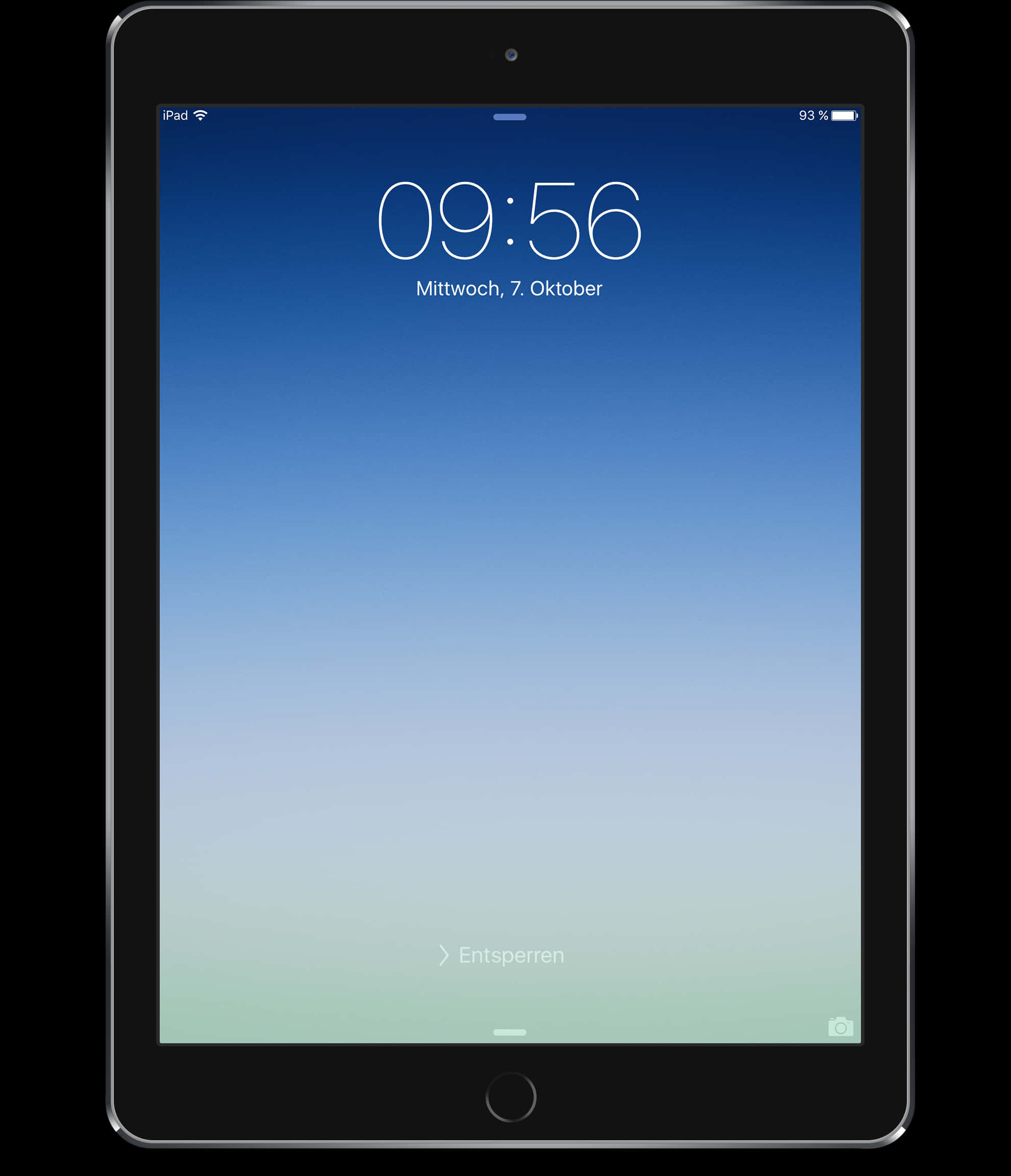 iPad 鎖定螢幕顯示 壁紙