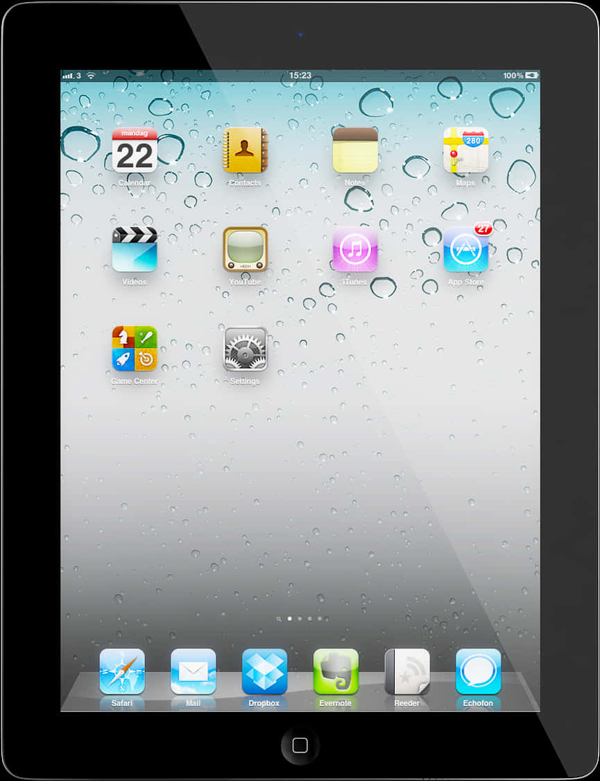 iPad 主畫面上的應用程式 壁紙