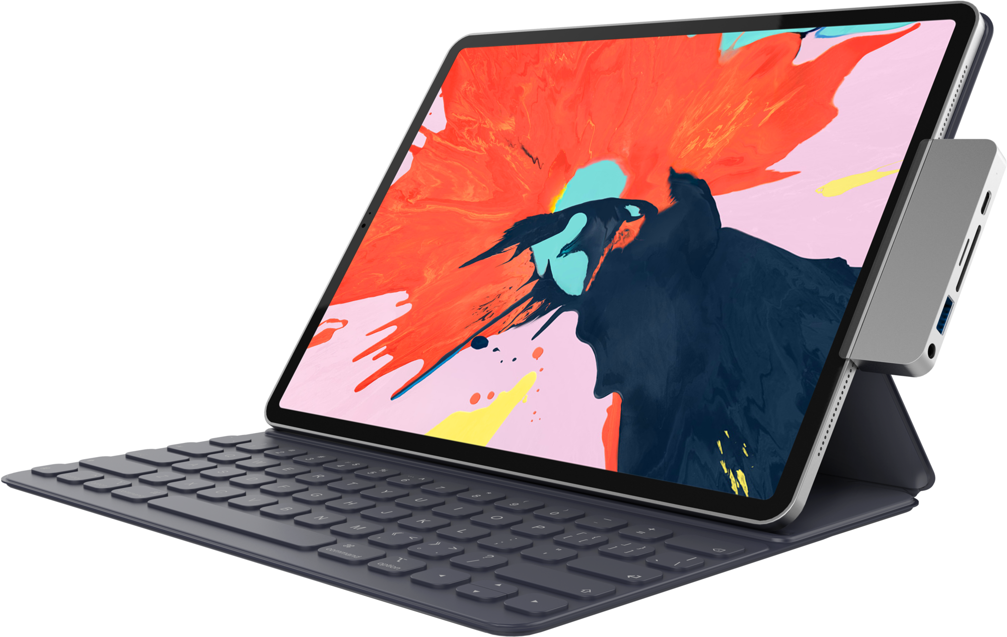 iPad Pro 搭配鍵盤與觸控筆 壁紙