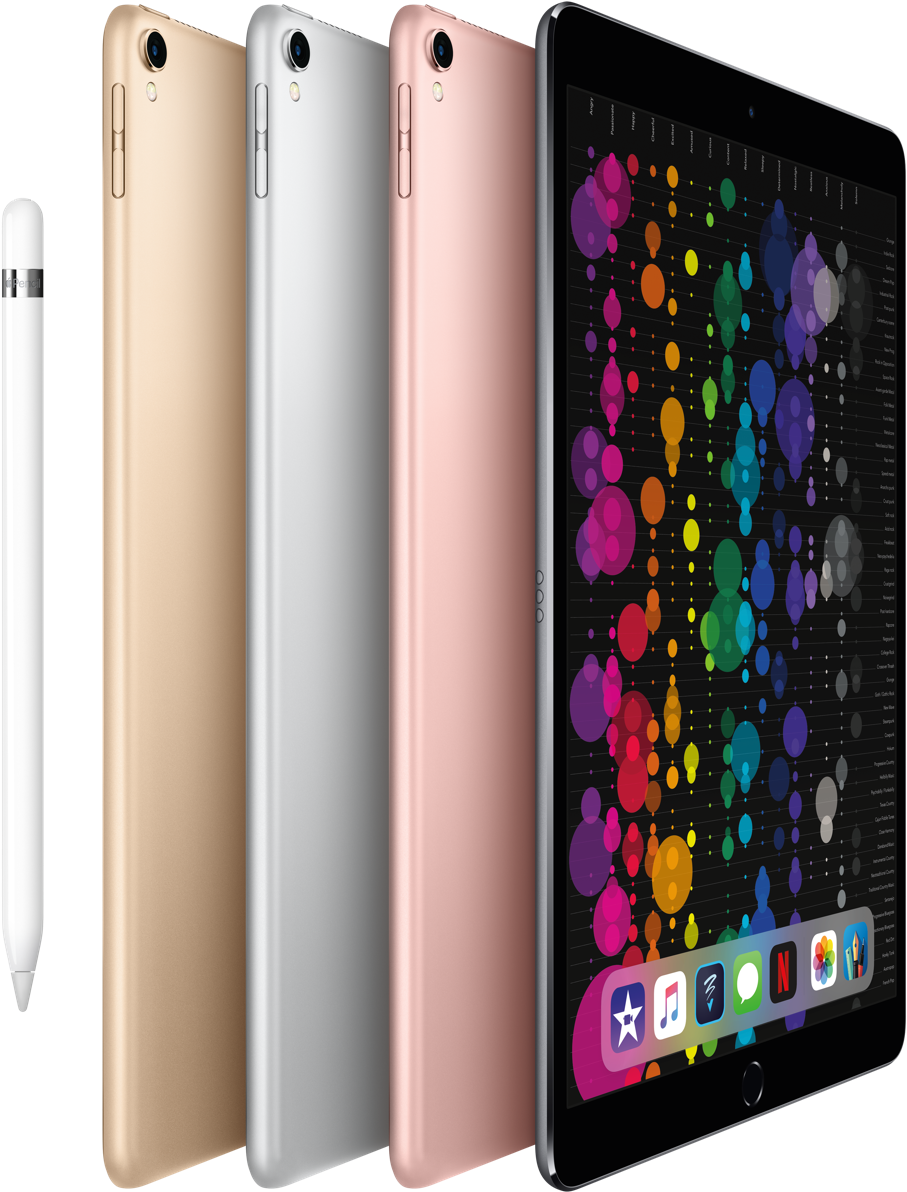 iPad Pro 多色與 Apple Pencil 壁紙