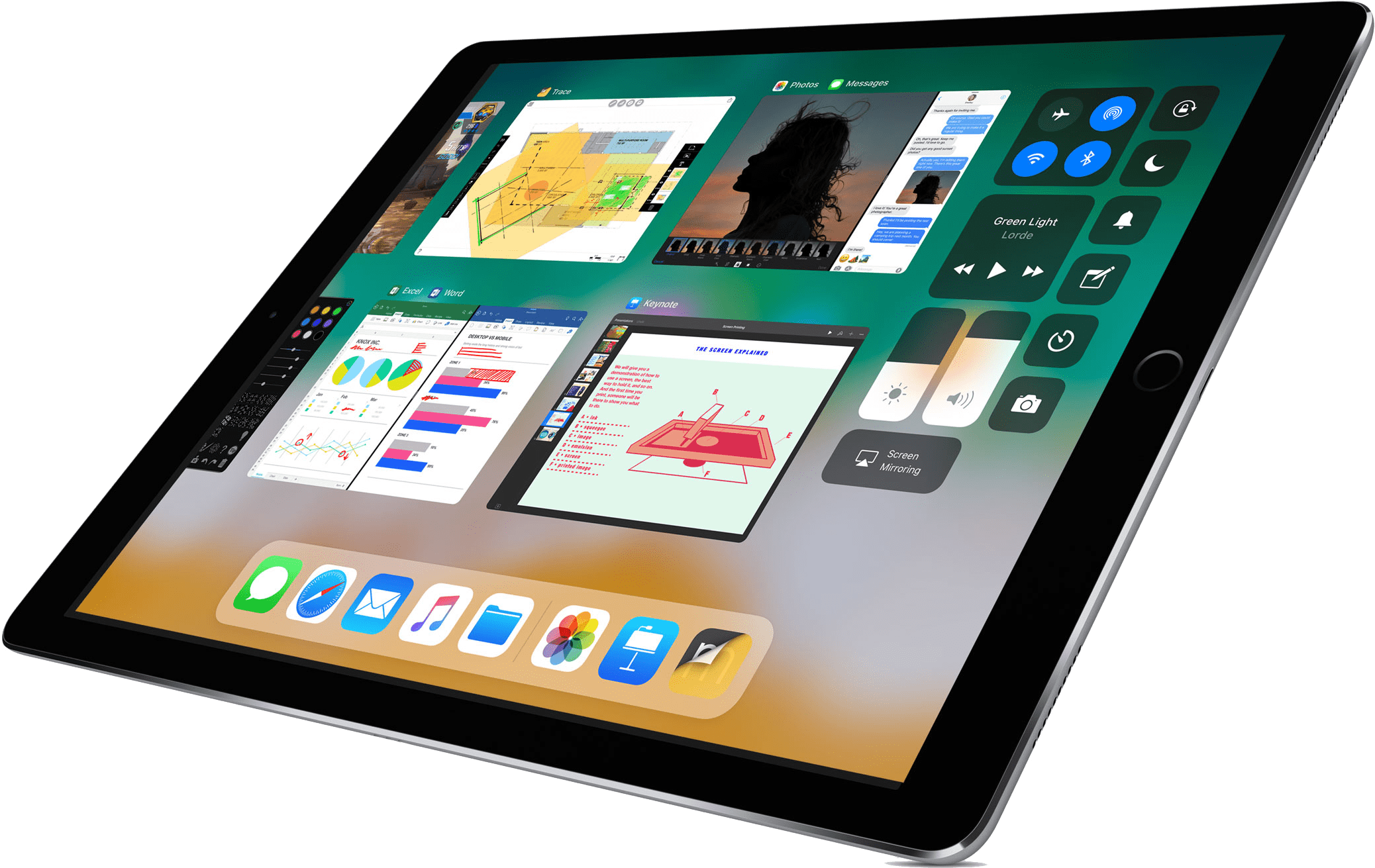 iPad Pro 多工處理介面 壁紙