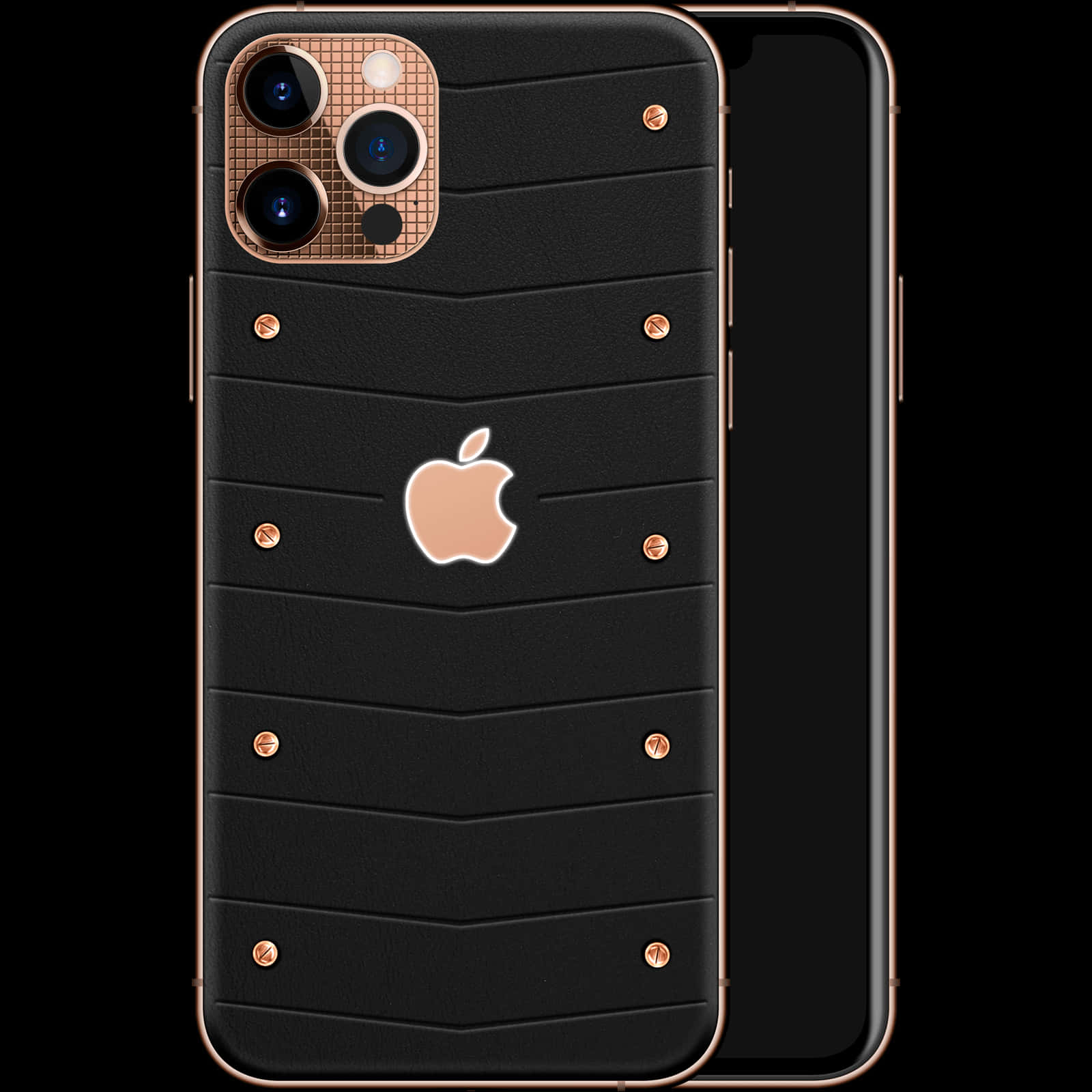 奢華黑金 iPhone 12 設計 壁紙