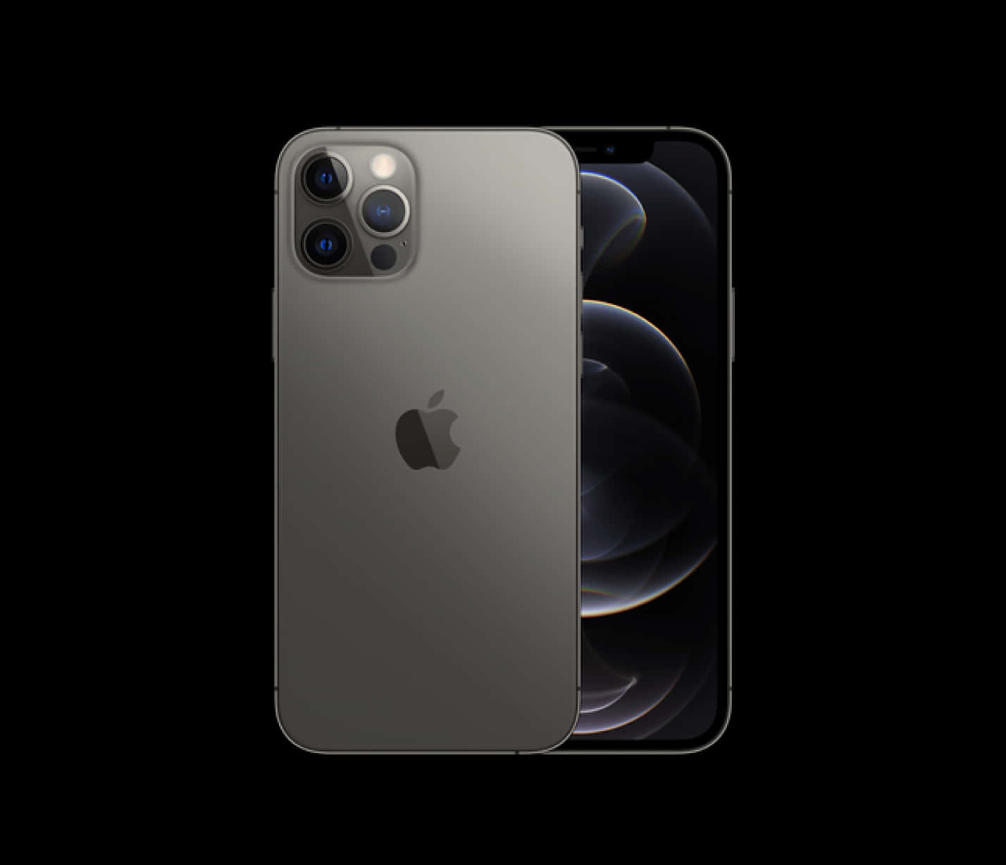 iPhone 12 Pro Max 銀色顯示器與相機 壁紙
