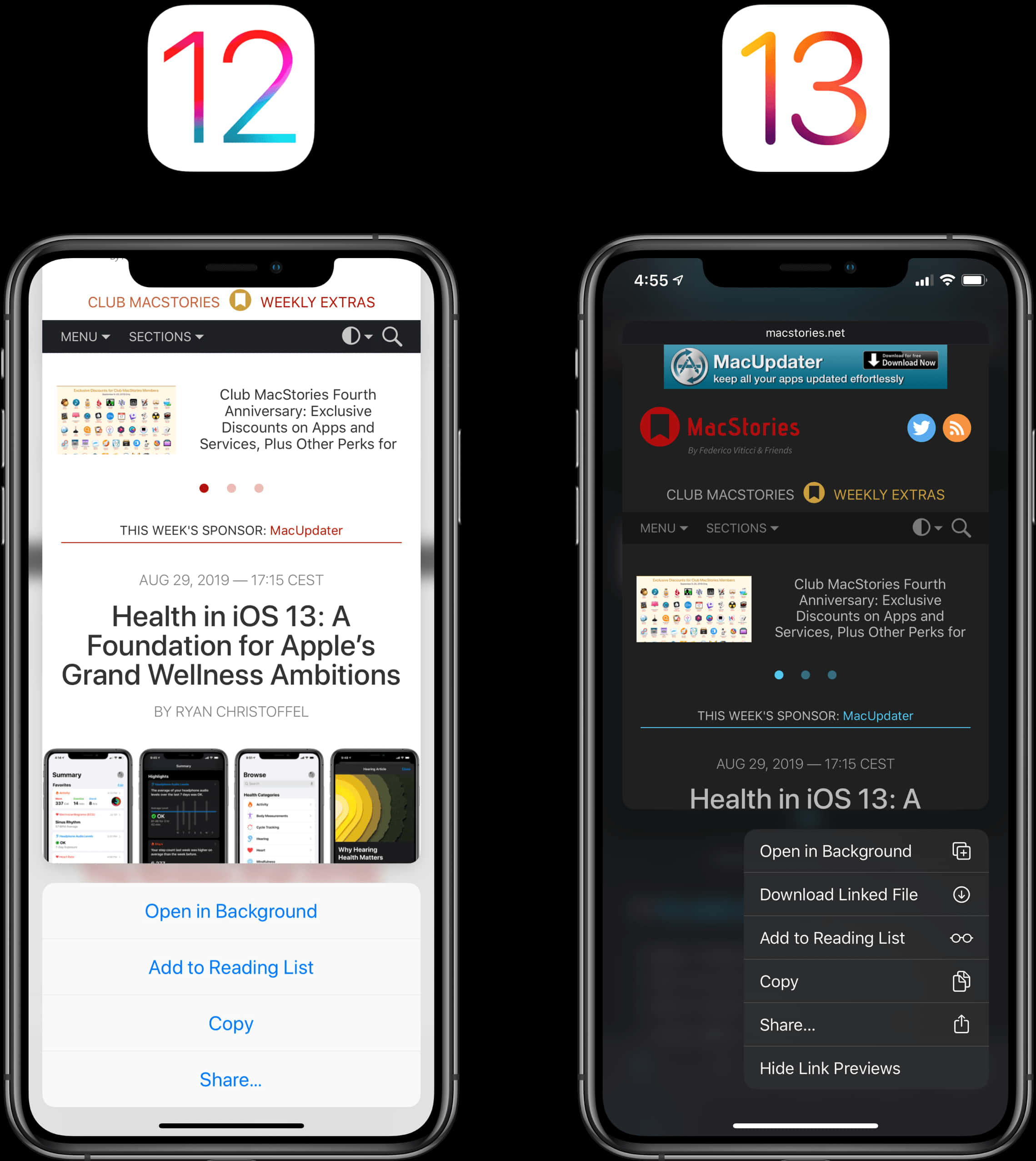 iPhone 12 與 iPhone 13 對比圖