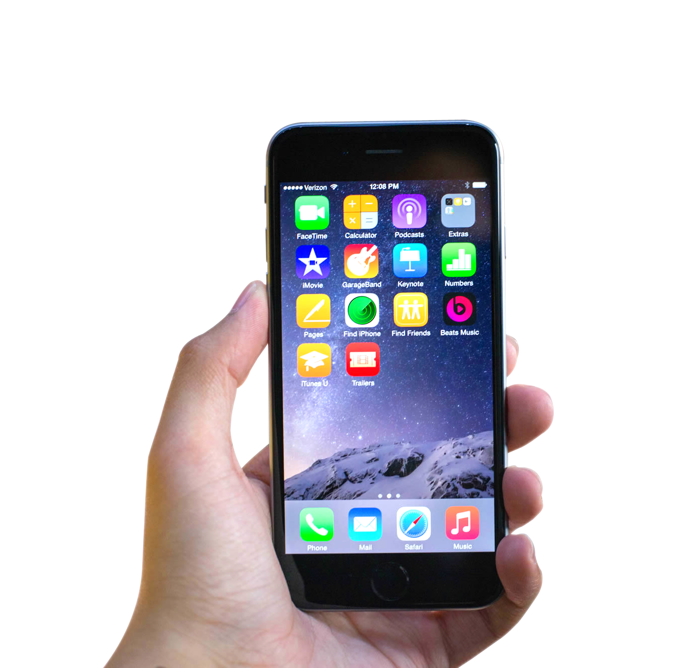 手持iPhone螢幕 壁紙