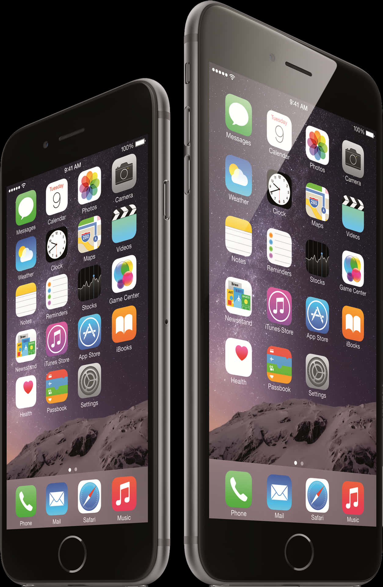 iPhone 6 及 6 Plus 屏幕顯示 — 宇宙 壁紙