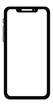 iPhone 輪廓向量插圖 壁紙