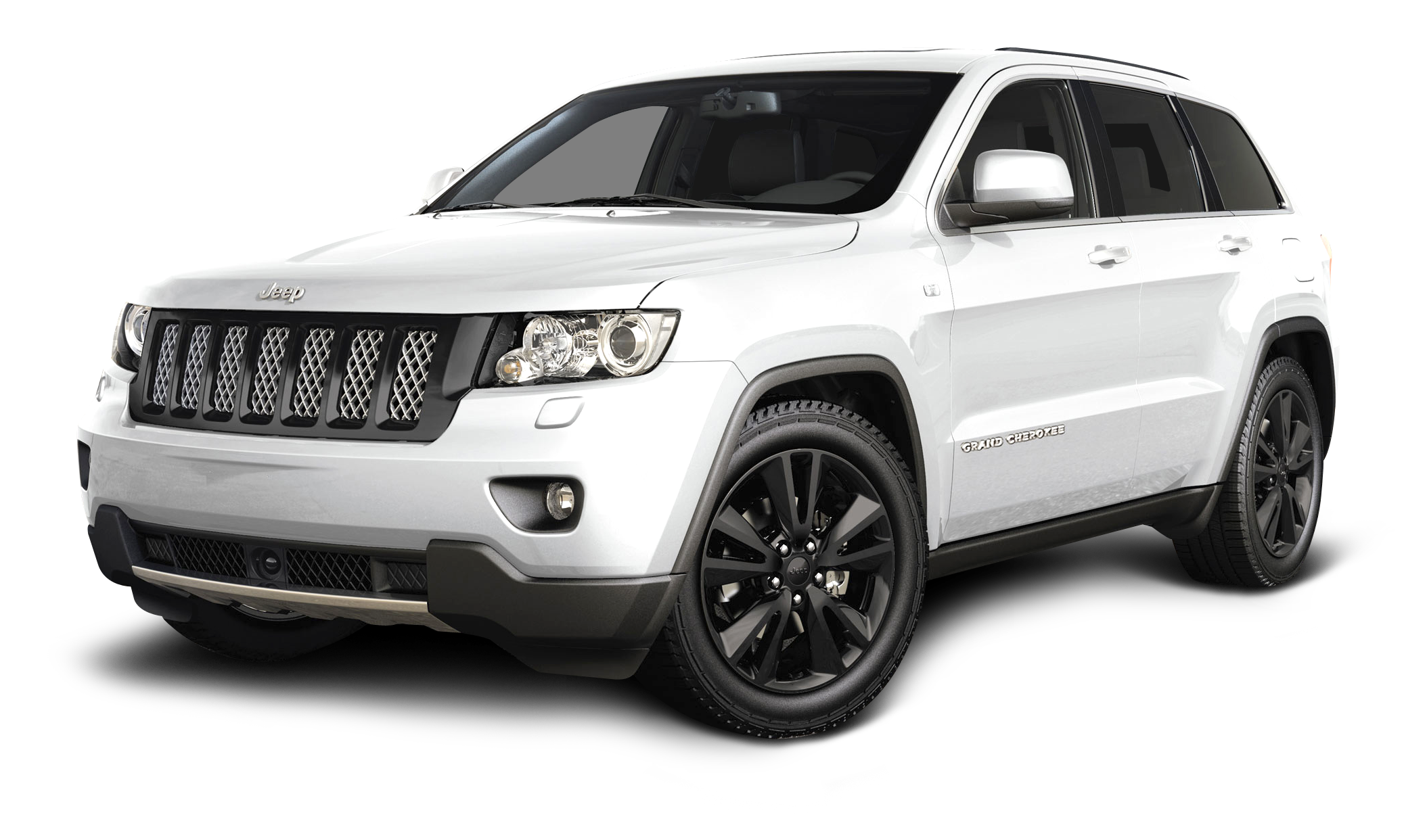 白色Jeep Grand Cherokee S U V側面照 壁紙