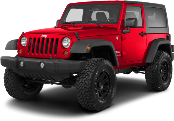紅色Jeep Wrangler越野性能展現 壁紙