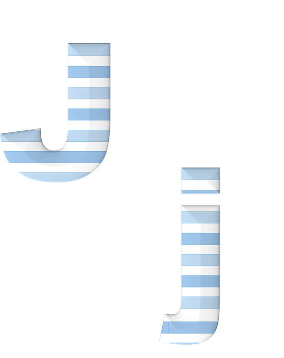 條紋字母J與I設計 壁紙