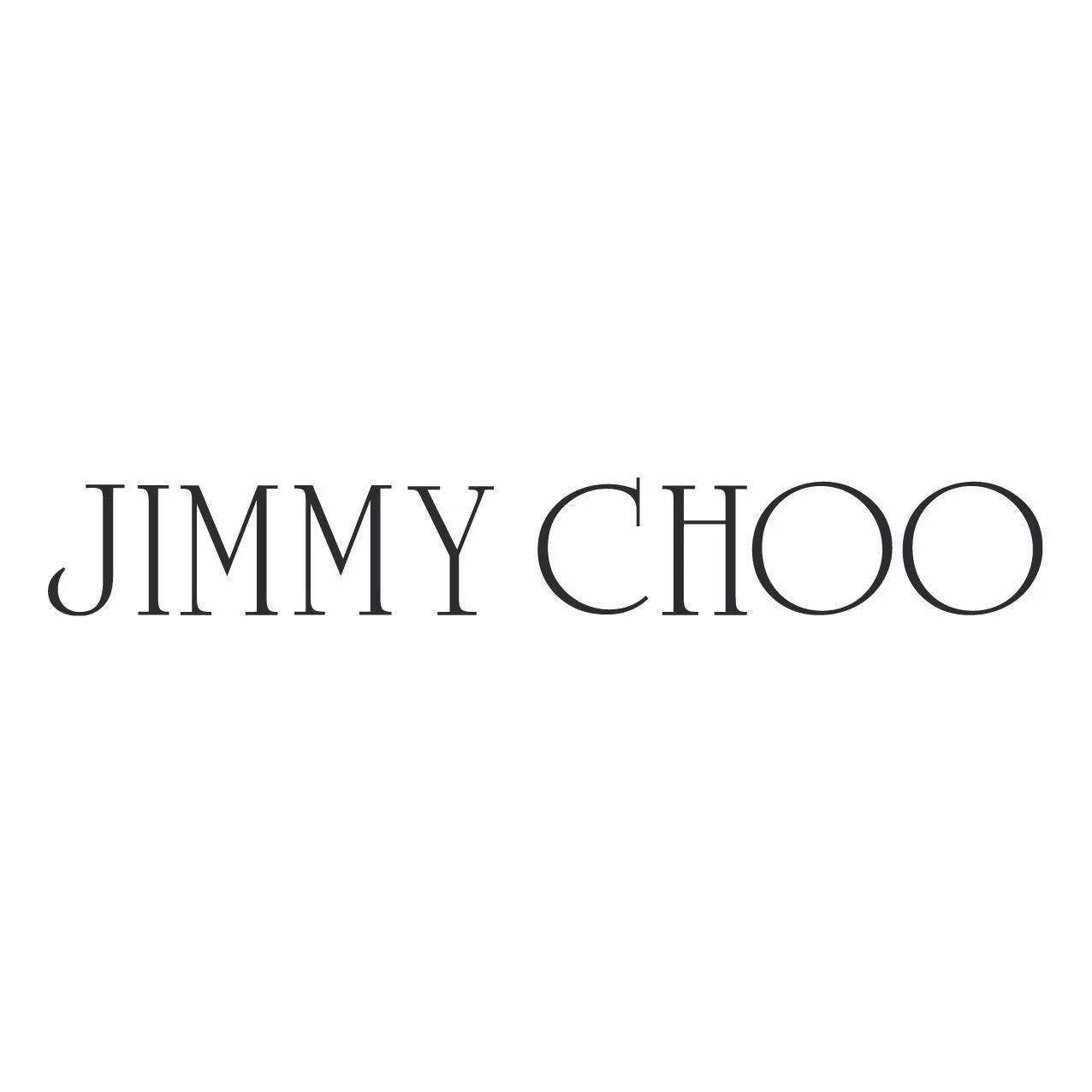 Brand 桌布 壁紙 — Jimmy Choo 的極簡黑色文字標誌優雅地居中在純白背景上。