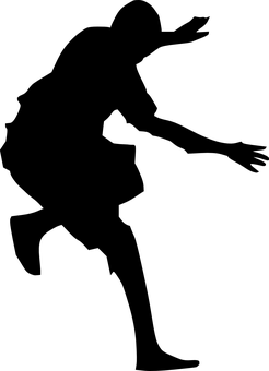 黑暗中的舞動剪影.JPG 壁紙