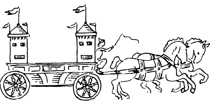黑色剪影馬匹側影.JPG 壁紙
