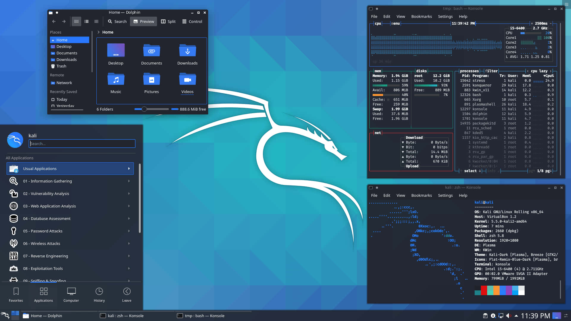 Kali Linux 桌布 壁紙