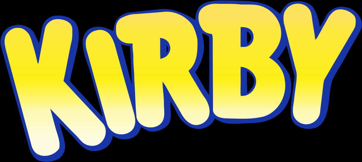 Kirby 標誌 黃藍 輪廓 壁紙