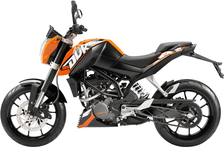 KTM Duke 摩托車側面輪廓 壁紙