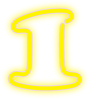 霓虹光效字母L 壁紙
