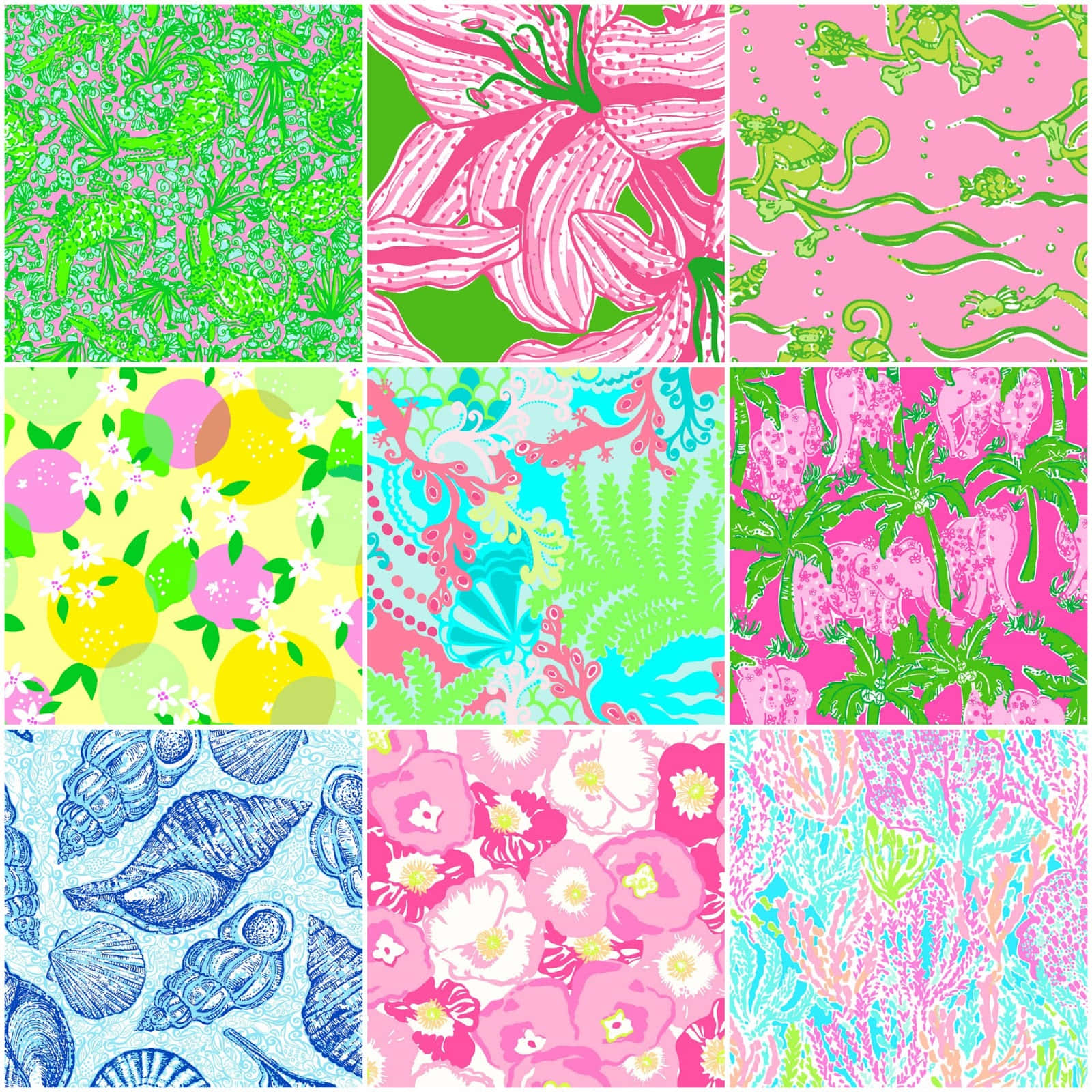 Lilly Pulitzer — 準備迎接夏日，繽紛清涼印花登場 壁紙